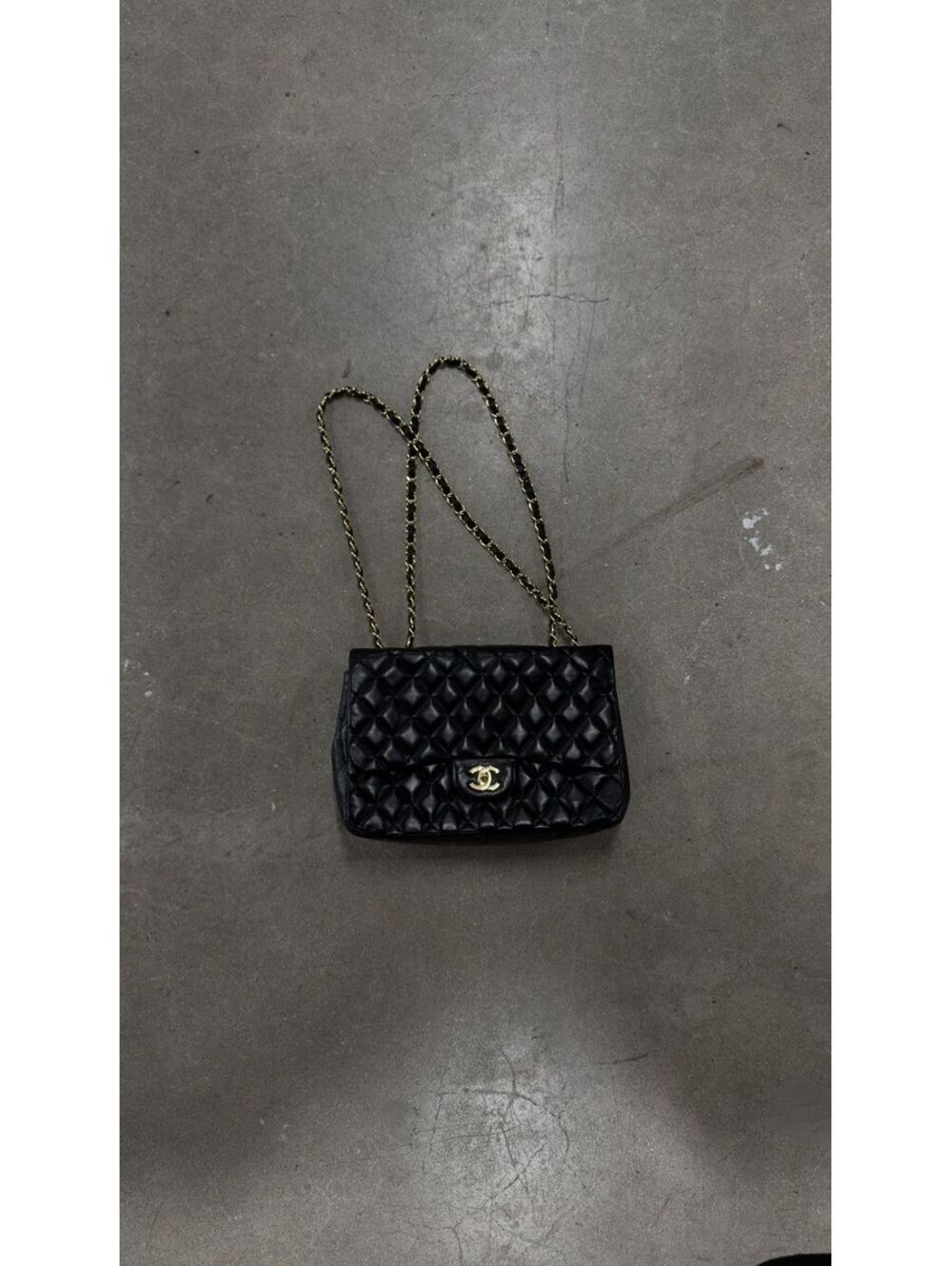 Chanel Jumbo Classic Flap Black Caviar Leather Gold Hardware Authentic